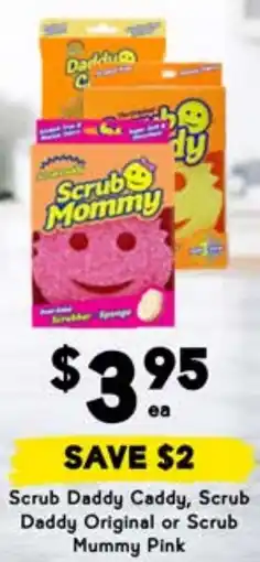 Drakes Scrub Daddy Caddy, Scrub Daddy Original or Scrub Mummy Pink offer