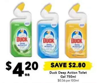 Drakes Duck Deep Action Toilet Gel offer