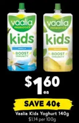 Drakes Vaalia Kids Yoghurt offer