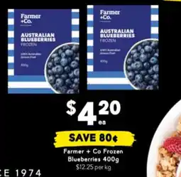 Drakes Farmer + Co Frozen Blueberries offer