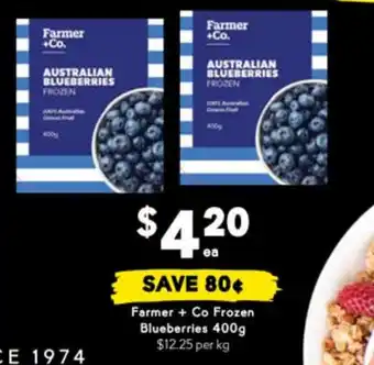 Drakes Farmer + Co Frozen Blueberries offer