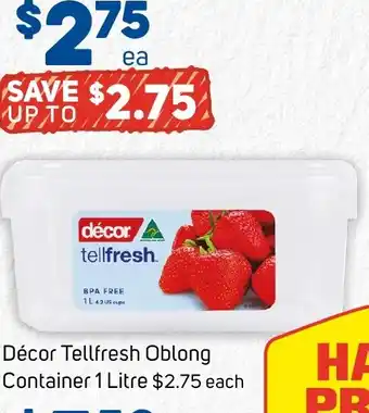 Foodland Décor Tellfresh Oblong offer