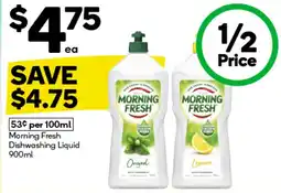 Woolworths Morning Fresh Dishwashing Liquid offer