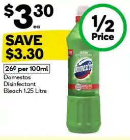 Woolworths Domestos Disinfectant Bleach offer