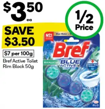 Woolworths Bref Active Toilet Rim Block offer