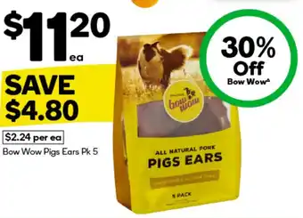 Woolworths Bow Wow Pigs Ears offer