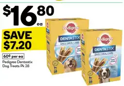 Woolworths Pedigree Dentastix Dog Treats offer