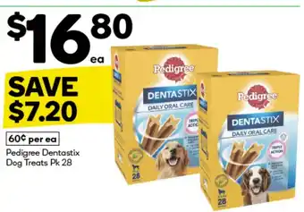 Woolworths Pedigree Dentastix Dog Treats offer