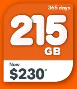 Woolworths Everyday Mobile Plan 215GB offer