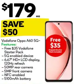 Woolworths Vodafone Oppo A60 5G offer