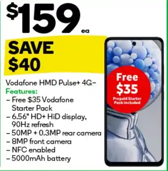 Woolworths Vodafone HMD Pulse+ 4G offer