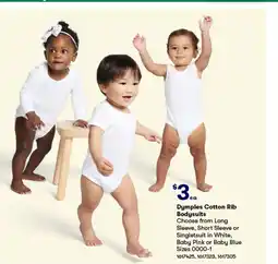 Woolworths Cotton Rib Bodysuits offer