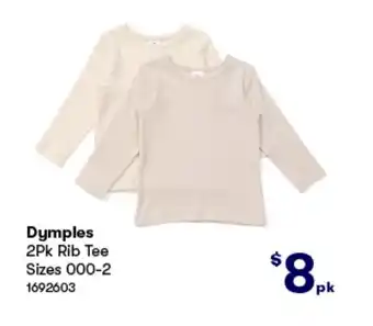 Woolworths 2Pk Rib Tee offer