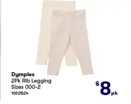 Woolworths 2Pk Rib Legging offer