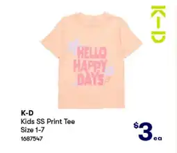 Woolworths Kids SS Print Tee offer