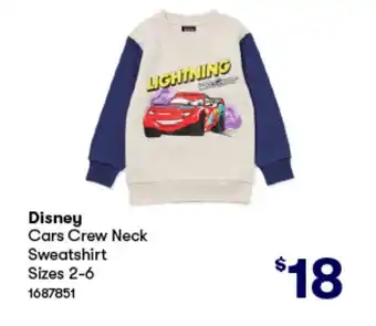 Woolworths Cars Crew Neck Sweatshirt offer