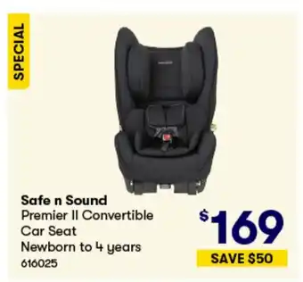 Woolworths Premier II Convertible Car Seat offer