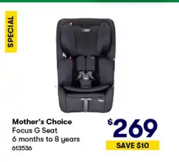 Woolworths Focus G Seat offer