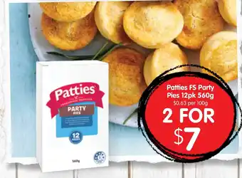 Spudshed Party pies offer