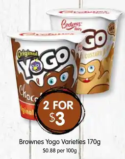 Spudshed Brownes Yogo Varieties offer