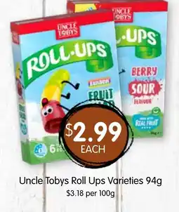 Spudshed Roll-ups offer