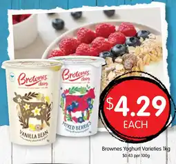 Spudshed Brownes Yoghurt offer