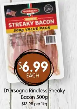 Spudshed Rindless Streaky Bacon offer