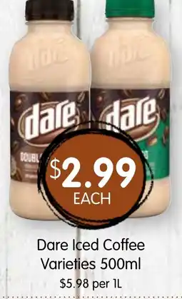 Spudshed Dare Iced Coffee Varieties offer