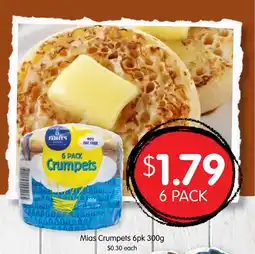 Spudshed Mias Crumpets offer