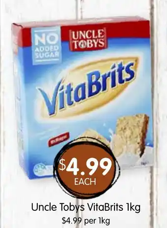 Spudshed Uncle Tobys VitaBrits offer