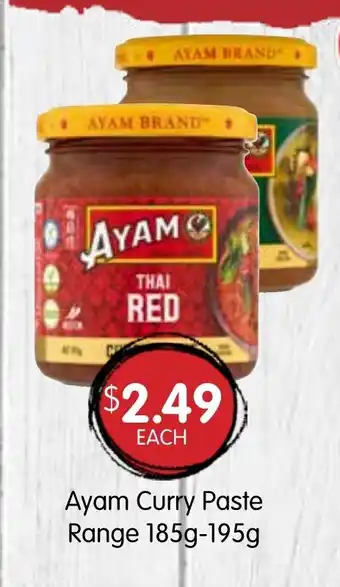 Spudshed Ayam Curry Paste Range 185g-195g offer