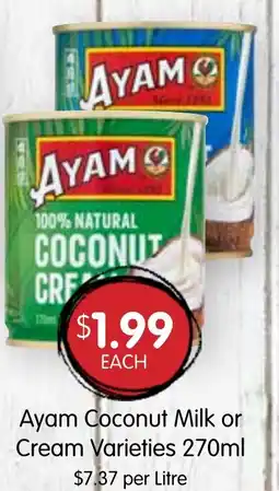 Spudshed Ayam Coconut Milk or Cream offer