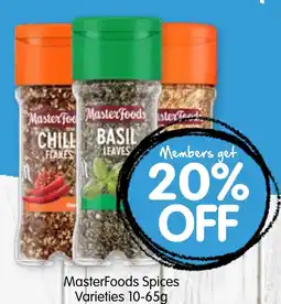 Spudshed MasterFoods Spices offer