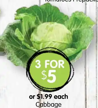 Spudshed Cabbage offer