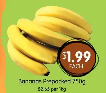 Spudshed Bananas Prepacked offer