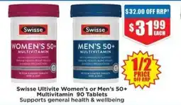 Chemist Warehouse Ultivite Women's or Men's 50+ Multivitamin offer