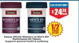 Chemist Warehouse Ultivite Women's or Men's 65+ Multivitamin offer