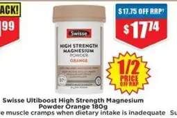 Chemist Warehouse Swisse Ultiboost High Strength Magnesium offer