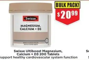 Chemist Warehouse Ultiboost Magnesium, Calcium + D3 offer