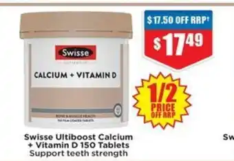 Chemist Warehouse Swisse Ultiboost Calcium + Vitamin D offer