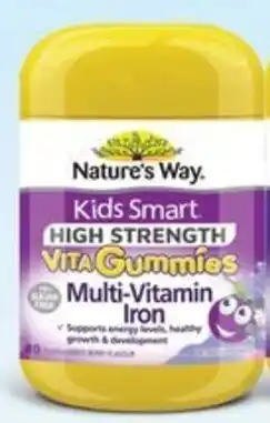 Chemist Warehouse Kids smart high strength vita gummies multi-vitamin iron offer