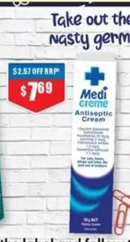 Chemist Warehouse Medi creme antiseptic cream offer