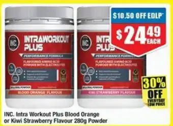 Chemist Warehouse Intra Workout Plus Blood Orange or Kiwi Strawberry Flavour offer