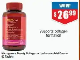 Chemist Warehouse Microgenics Beauty Collagen + Hyaluronic Acid Booster offer