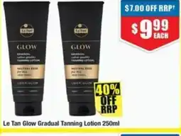 Chemist Warehouse Le tan glow gradual tanning lotion offer