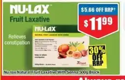 Chemist Warehouse Nu-lax Natural Fruit Laxative With Senna offer