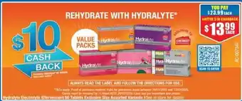 Chemist Warehouse Hydralyte Electrolyte Effervescent offer