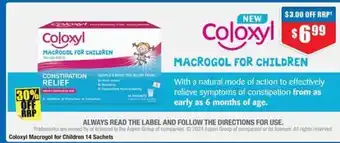 Chemist Warehouse Coloxyl Macrogol for Children offer