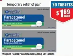 Chemist Warehouse Wagner Health Paracetamol 500mg offer