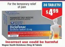 Chemist Warehouse Wagner Health Diclofenac 25mg offer